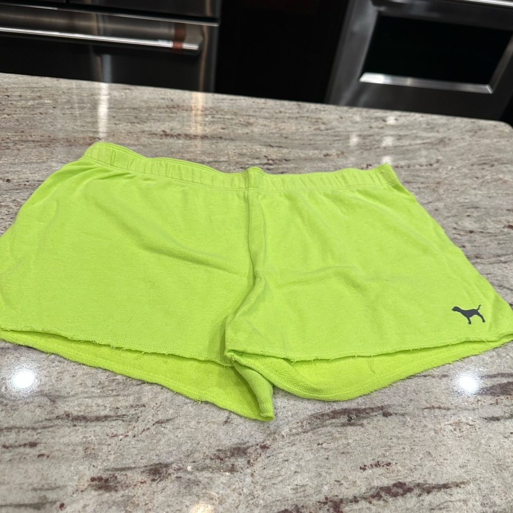 Women's Neon Green Shorts - Picture 2 of 7